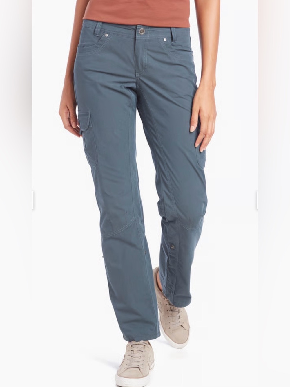 KUHL Legendary Pants Women’s 16S Cargo Roll Up Blue